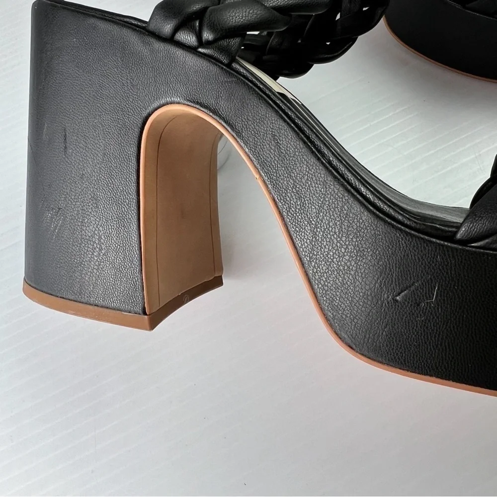 Dolce Vita Chunky Platform Heels womens 9 Black Ashby Twist Y2K 90s